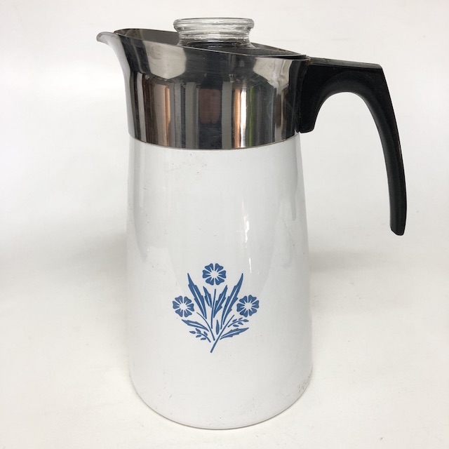 COFFEE POT, White Corningware 